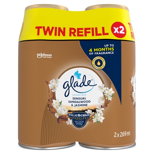 Glade Automatic Twin Refill Sensual Sandalwood & Jasmine Automatic Spray  thumbnail 2