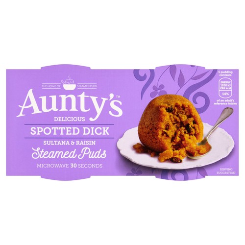 Aunty's Spotted Dick Steamed Puds 