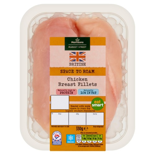 Morrisons British Chicken Breast Fillets 330g
