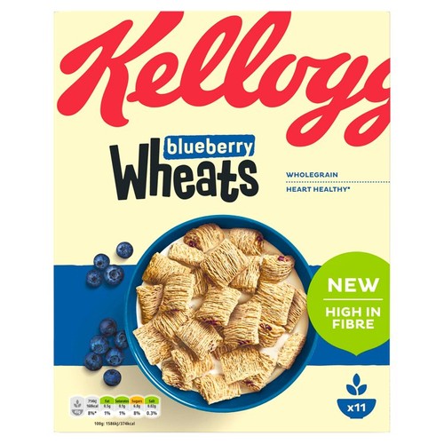 Kellogg's Wheats Blueberry Breakfast Cereal 500g