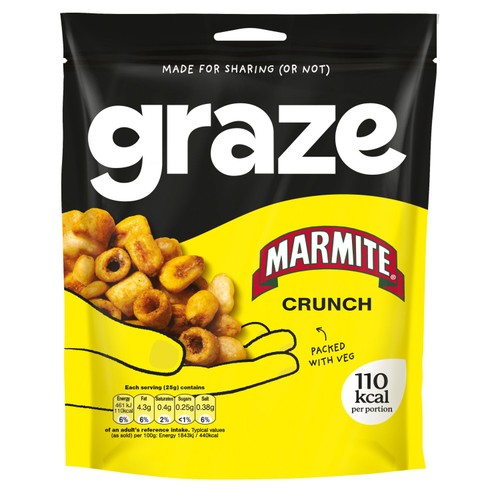 Graze Marmite Crunch 100g thumbnail 2