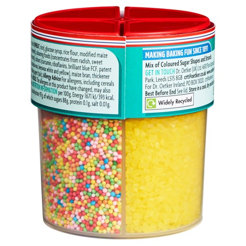 Dr. Oetker Bright & Bold Mix Sprinkles   109g thumbnail 2