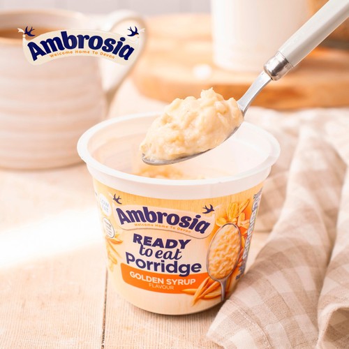 Ambrosia Ready to Eat Porridge Oat Cereal Pot Golden Syrup 210g thumbnail 8