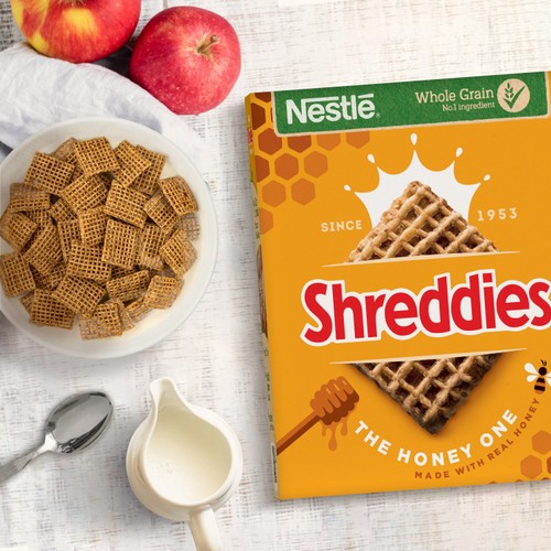 Nestle Shreddies Honey Cereal 460g thumbnail 2