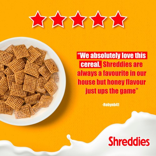 Nestle Shreddies Honey Cereal 460g thumbnail 4