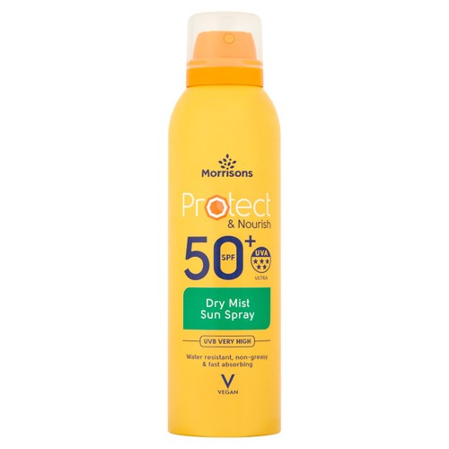 Morrisons Spf50+ Tanning & Protection Dry Mist Spray