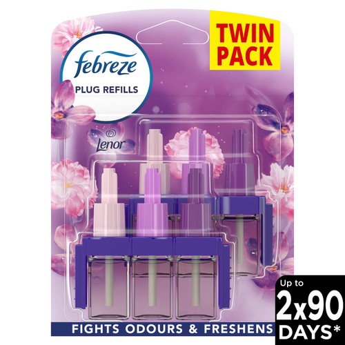 Febreze 3Volution Air Freshener Exotic Bloom Plug In Refills Twin Pack
