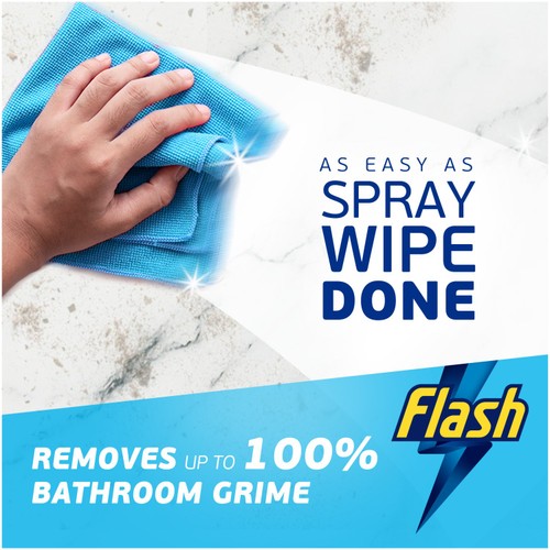 Flash Bathroom Spray Wipe Done Antibacterial White Blossom Cleaning Spray thumbnail 2