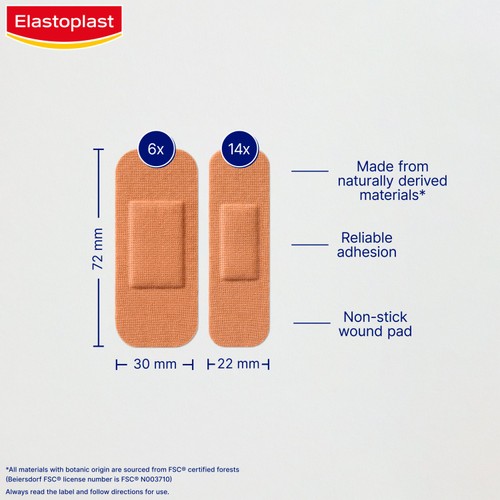 Elastoplast Green & Protect Eco Friendly Fabric Plasters  thumbnail 2