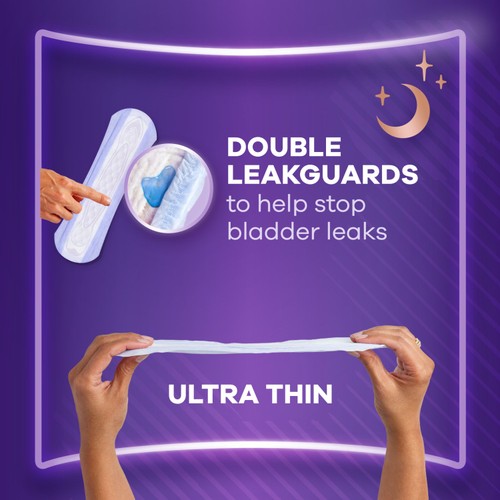 Always Discreet Pads Maxi Night Incontinence Bladder Weakness 12 Pack thumbnail 3