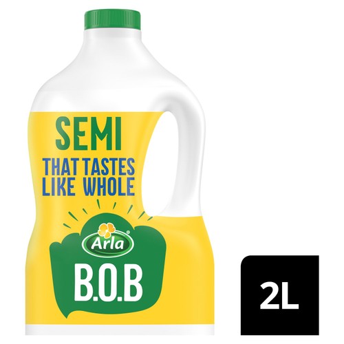 Arla BOB Semi-Skimmed Milk 2L That Tastes Like Whole