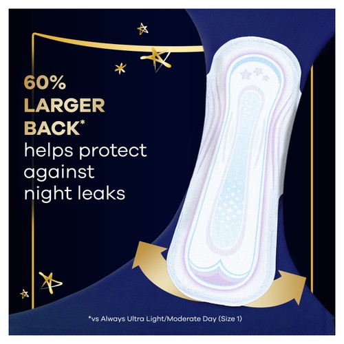Always Ultra Secure Night Sanitary Pads With Wings Size 4 thumbnail 4