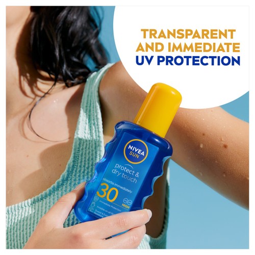 NIVEA SUN Protect & Dry Touch Invisible Sun Cream Spray SPF 30 200ml thumbnail 2