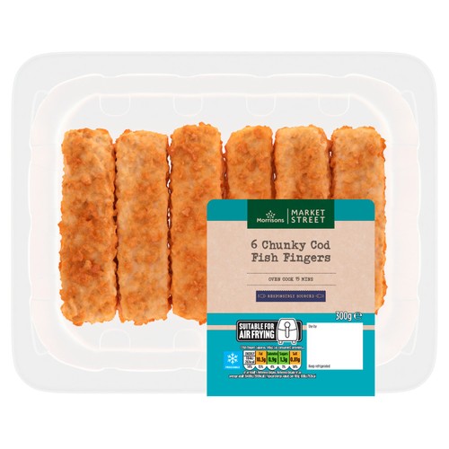 Morrisons 6 Breaded Chunky Cod Fish Fingers