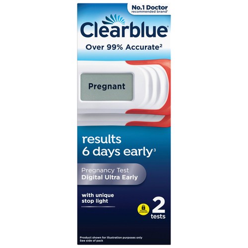 Clearblue Digital Ultra Early Detection Pregnancy Test, 2 Tests