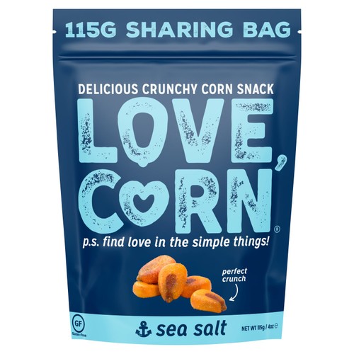 Love Corn Sea Salt Crunchy Corn Snack 115g