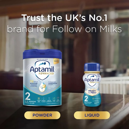 Aptamil Advanced 2 Follow On Baby Milk Formula Powder 6-12 Months thumbnail 5