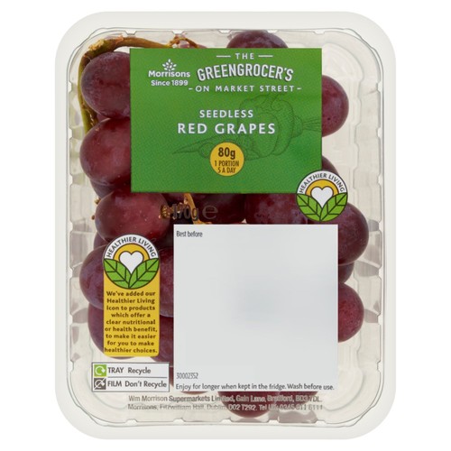 Morrisons Red Grapes 