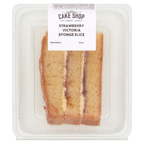 Market Street Strawberry Victoria Sponge Cake Slice