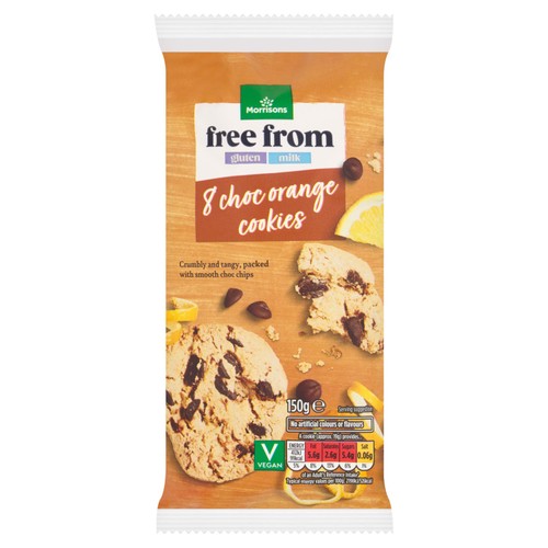 Morrisons 8 Free From Chocolate Orange Cookies