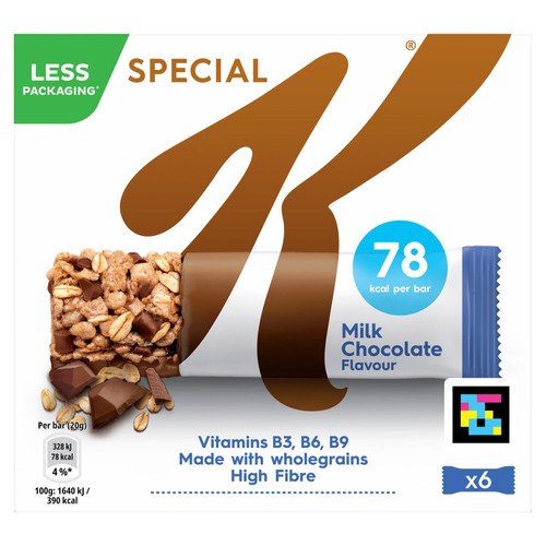 Kellogg's Special K Milk Chocolate Snack Bars 6 x 20g thumbnail 2