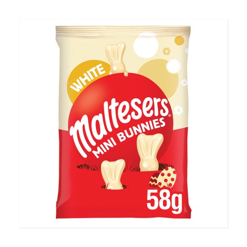 Maltesers White Chocolate Mini Bunnies 58g thumbnail 2