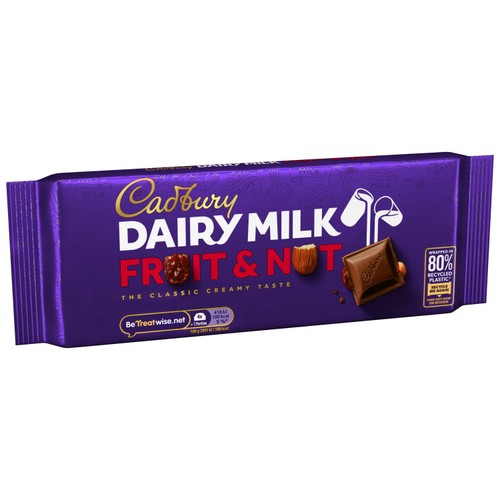 Cadbury Dairy Milk Fruit and Nut Chocolate Bar thumbnail 4