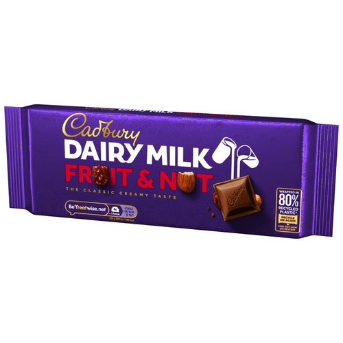 Cadbury Dairy Milk Fruit and Nut Chocolate Bar thumbnail 5