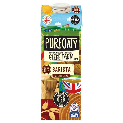 Glebe Farm Gluten Free Pureoaty Barista Style Oat Milk