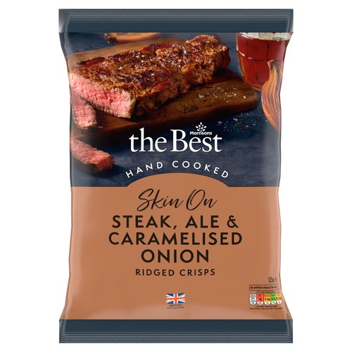 Morrisons The Best Steak, Ale & Onion Crisps