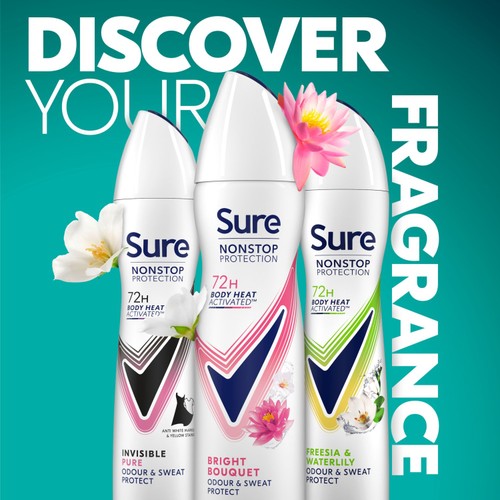 Sure Antiperspirant Deodorant Nonstop Protection Bright Bouquet 150ml thumbnail 5