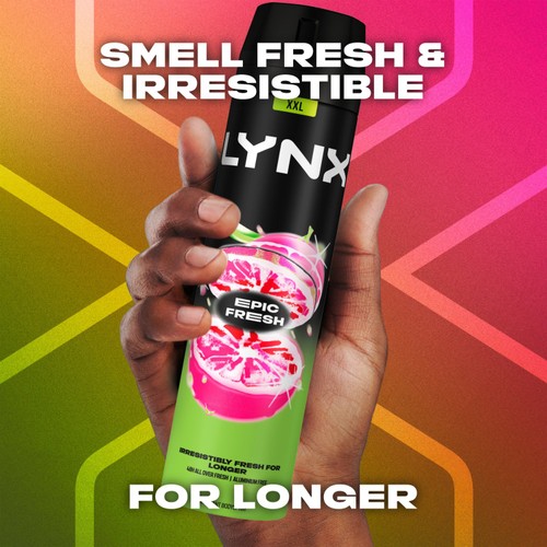 Lynx Epic Fresh Grapefruit & Pineapple Scent Body Spray For Men 250ml thumbnail 2