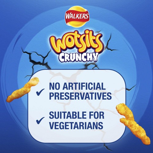 Walkers Wotsits Crunchy Really Cheesy Sharing Snacks Crisps  thumbnail 2