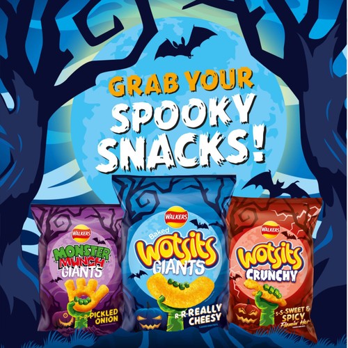 Walkers Wotsits Crunchy Really Cheesy Sharing Snacks Crisps  thumbnail 3