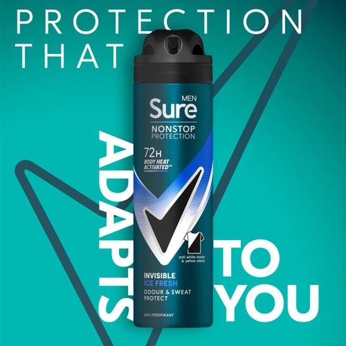 Sure For Men Invisible Ice Anti Perspirant 150ml thumbnail 2