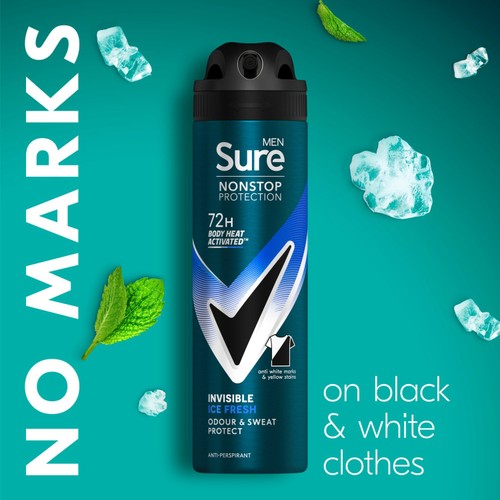 Sure For Men Invisible Ice Anti Perspirant 150ml thumbnail 3