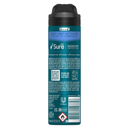 Sure For Men Invisible Ice Anti Perspirant 150ml thumbnail 2