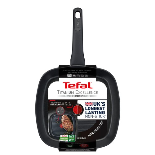 Tefal Titanium Excellence Square Grill Pan thumbnail 2