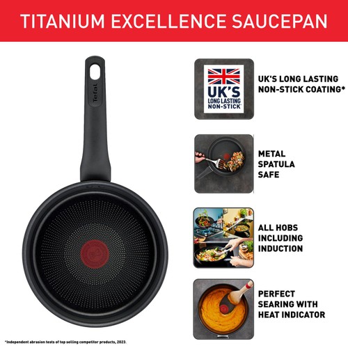 Tefal Titanium Excellence 18cm Saucepan  thumbnail 5