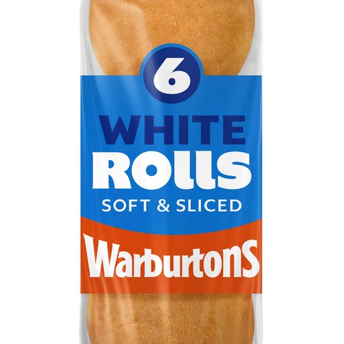 Warburtons Sliced Soft White Rolls thumbnail 3