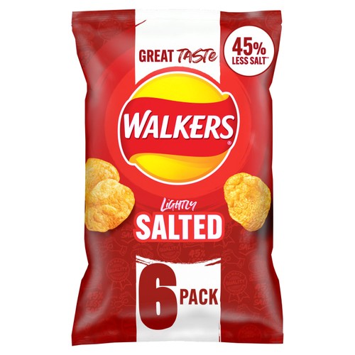 Walkers Less Salt Lightly Salted Multipack Crisps thumbnail 2