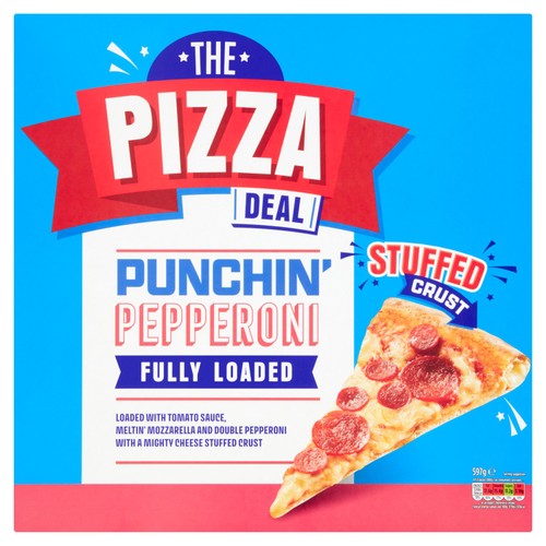 Morrisons The Pizza Deal Stuffed Crust Double Pepperoni 597g