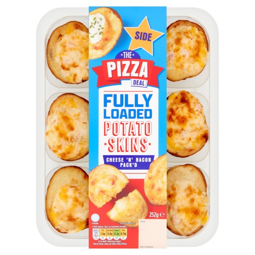 Morrisons The Pizza Deal Cheese 'N' Bacon Loaded Potato Skins 252g