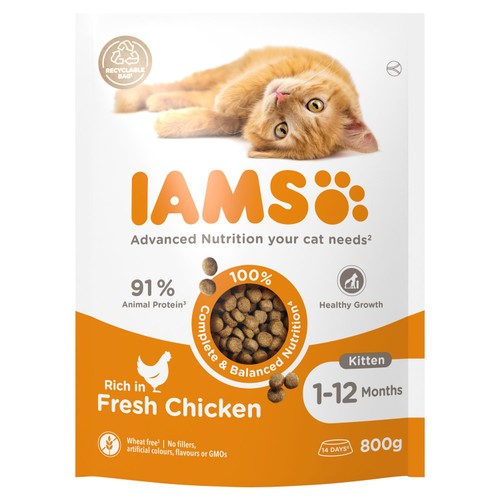 Iams For Vitality Kitten 1-12 Months With Chicken thumbnail 2