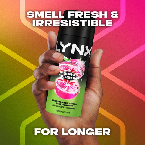 Lynx Epic Fresh Grapefruit & Pineapple Scent Body Spray For Men 150ml thumbnail 2