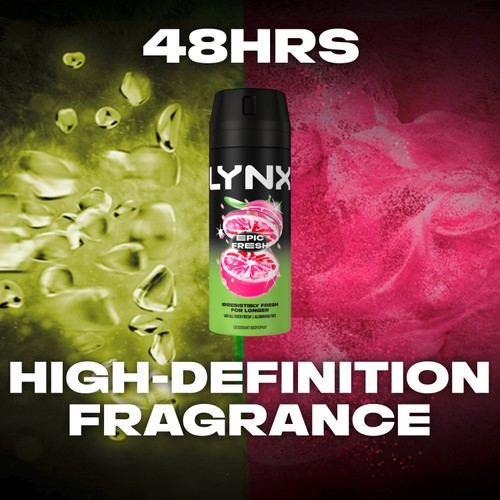 Lynx Epic Fresh Grapefruit & Pineapple Scent Body Spray For Men 150ml thumbnail 4