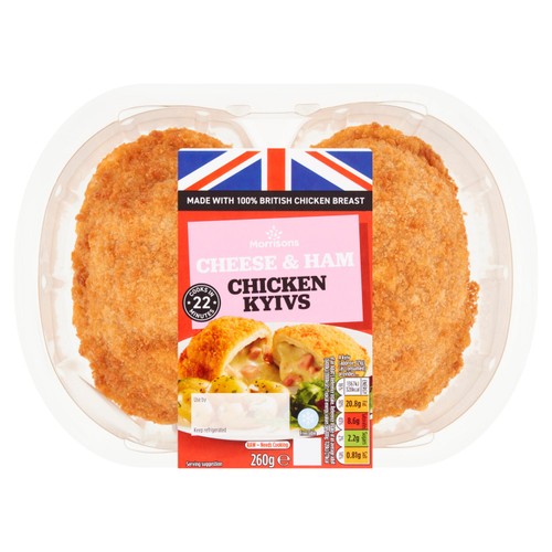 Morrisons British 2 Cheese & Ham Chicken Kyivs