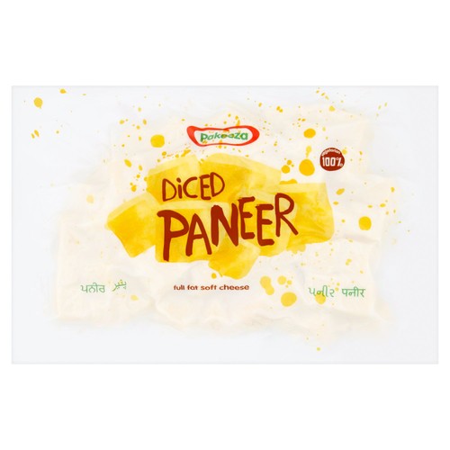 Pakeeza Diced Paneer Full Fat Soft Cheese 450g