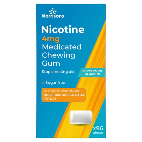 Morrisons Nicotine Medicated Chewing Gum 4mg 