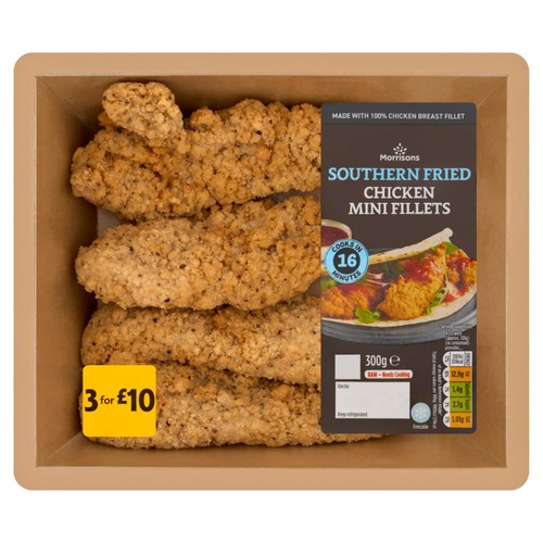 Morrisons British Southern Fried Chicken Mini Fillets 300g